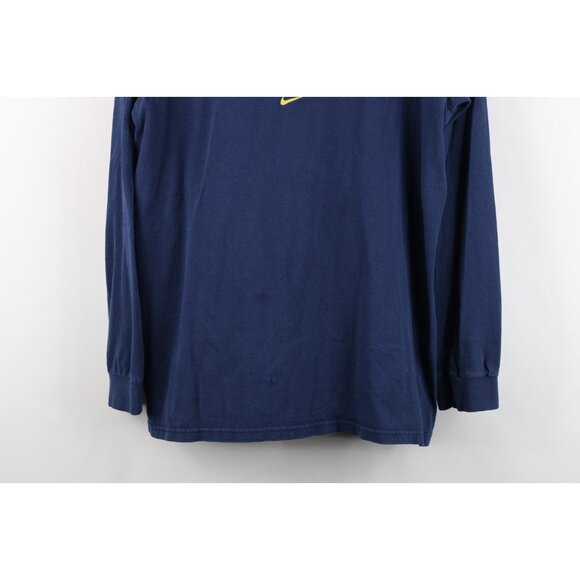 Vtg Nike Mens S Travis Scott Center Swoosh University of Michigan T-Shirt Blue - Picture 3 of 16